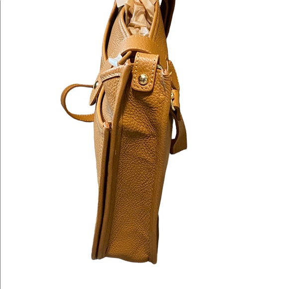 New with tags German Fuentes Grand Leather Bag in Mocha - Picture 8 of 8